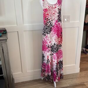 Attitudes by Renee Pink and White Floral Dress in size large great condition